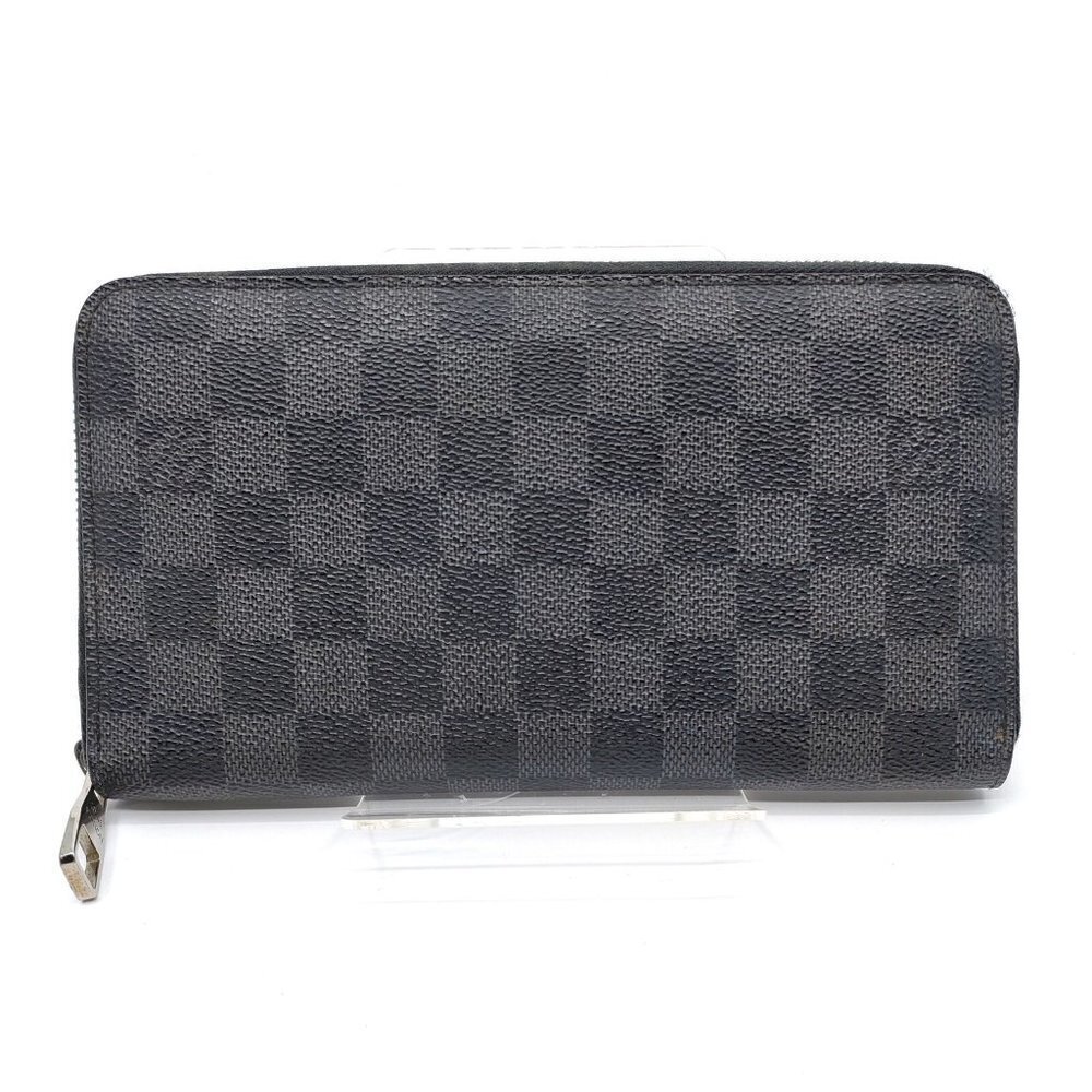 Authentic Louis Vuitton Damier Graphite Zippy Organizer Wallet